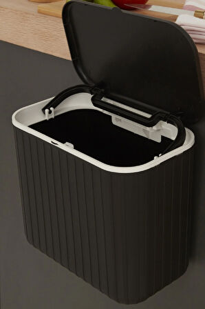 Karaca Home Pino 8 Lt Çöp Kovası Siyah