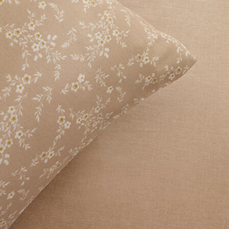 Sarah Anderson Alesia Çift Kişilik Çarşaf Takımı Bej