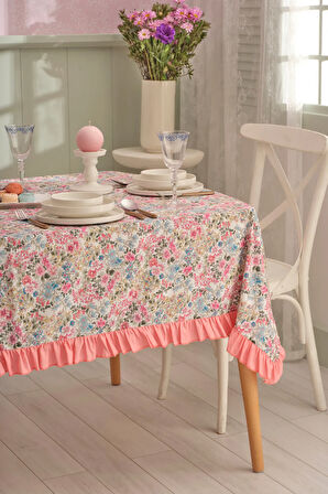 Karaca Home Alice Dertsiz Masa Örtüsü 150X220 cm Pembe