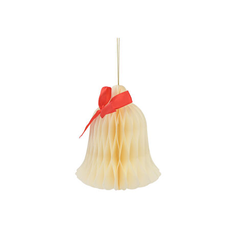 Karaca Home New Year Yılbaşı Çan Şekilli 3 Adet Ağaç Süsü 14,7 x 14,7 x 17,8 cm