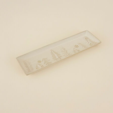 Karaca Home New Year Yılbaşı Trees Dekoratif Tabak 37,4 x 11,7 x 2,4 cm
