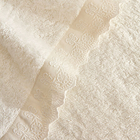 Karaca Home Artisan Cluster %100 Pamuk El Havlusu Ekru 30x50 cm