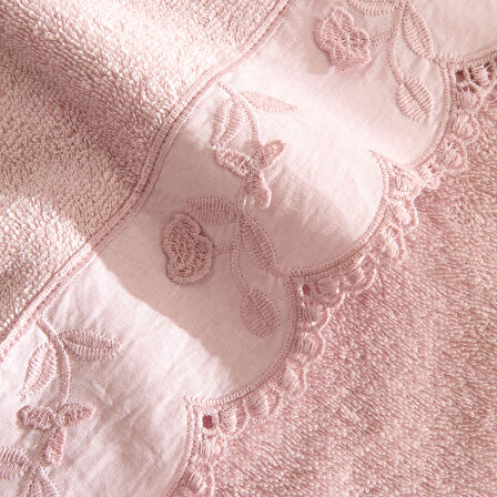 Karaca Home Artisan Cluster %100 Pamuk Yüz Havlusu Pudra 50x90 cm