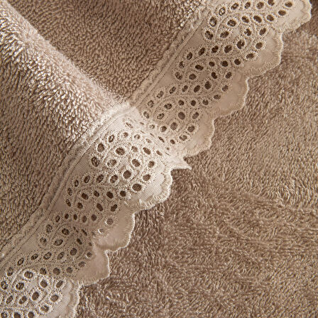 Karaca Home Artisan Soil %100 Pamuk Yüz Havlusu Bej 50x90 cm