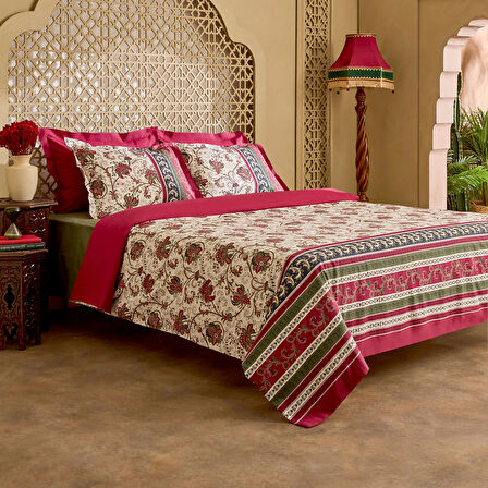 Karaca Home Mırabel Çift Kişilik Nevresım Takımı Bordo