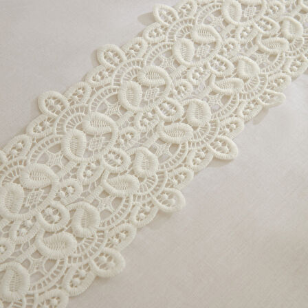 Karaca Home Nuvia Güpürlü Çift Kişilik Nevresim Takımı Beyaz