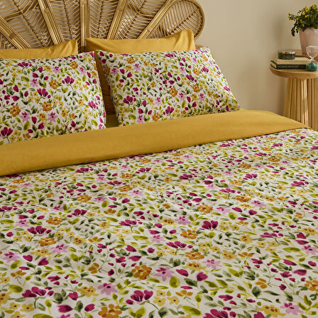 Sarah Anderson Bloomsy Tek Kişilik Nevresim Takımı Pembe