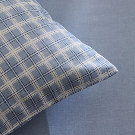 Sarah Anderson Lena Tek Kişilik Çarşaf Takımı İndigo