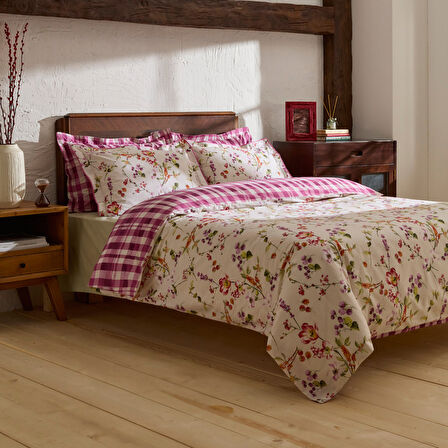 Karaca Home Berry Hills Çift Kişilik Nevresim Takımı Mürdüm