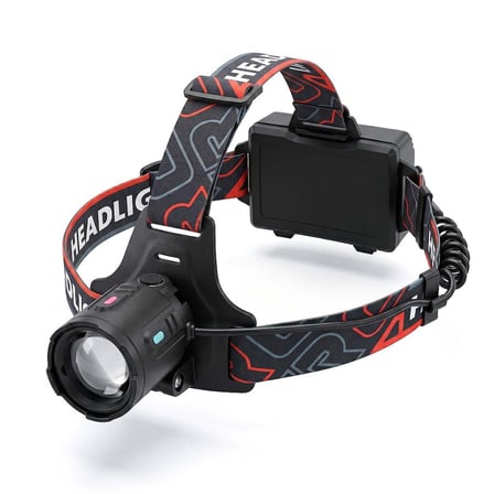 Panther PT-5890 USB Şarjlı Kafa Feneri 5W Lazer LED COB Işık Powerbank ve Zoom Özellikli