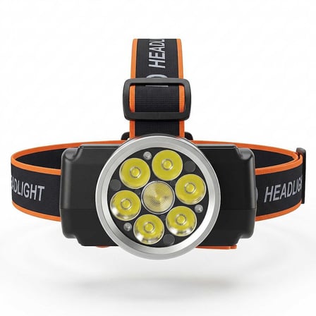 Panther PT-5891 Sensörlü 3000 Lümen Beyaz Lazer & 6x3W XTE LED USB Şarjlı Kafa Lambası