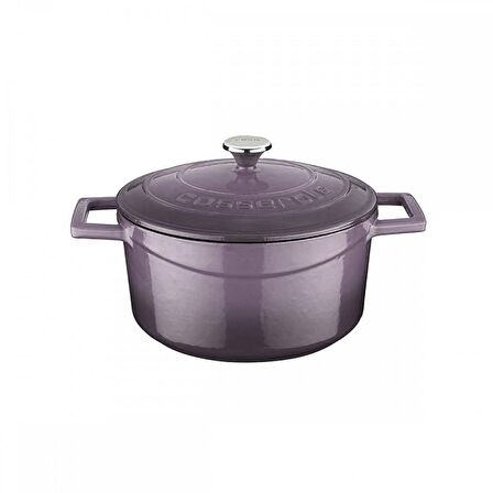 Lava Döküm Yuvarlak Tencere. Folk Çap(Ø)20cm.