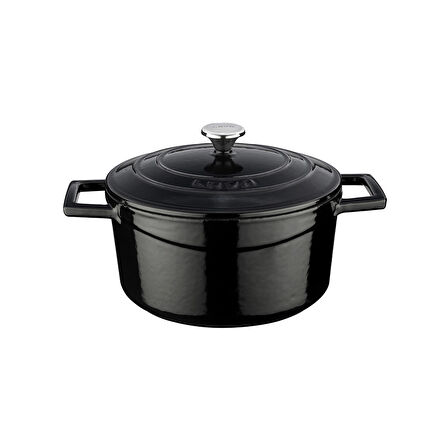 Lava Döküm Yuvarlak Tencere. Folk Çap(Ø)20cm.