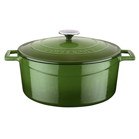 Lava Döküm Yuvarlak Tencere. Folk Çap(Ø)28cm.