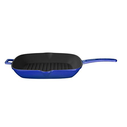 Lava Grill Tava 28 x 28 cm Metal Saplı Mavi