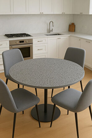 Kaliteli Lüks Yuvarlak PVC Dantelli Orta Sehpa Masa Örtüsü – Çeyizlik, Dekoratif