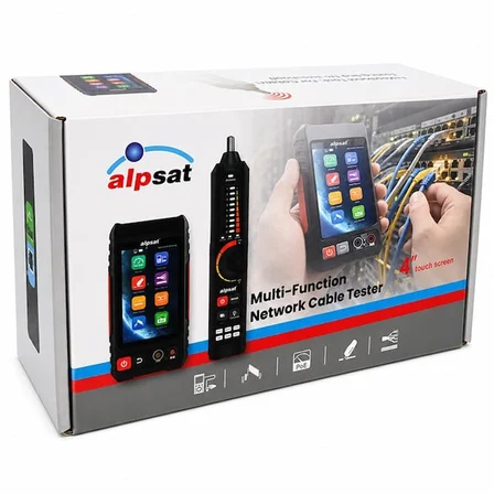 Alpsat AS328 RJ45 - Fiber Optik Çok Fonksiyonlu Kablo Test Cihazı