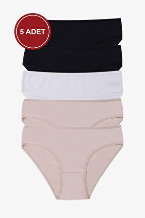 Kadın 5'li Likralı Külot