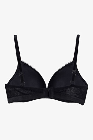 Kadın Fitilli Düğme Detaylı Sütyen