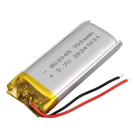 Powermaster 802045 3.7V 700Mah Lityum Polimer (Li-Po) Batarya Ciklet Pil
