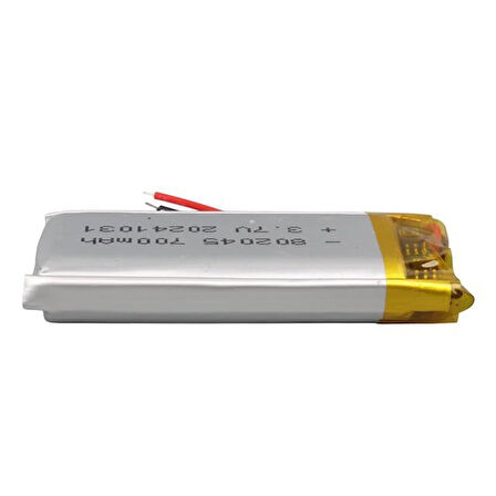 Powermaster 802045 3.7V 700Mah Lityum Polimer (Li-Po) Batarya Ciklet Pil