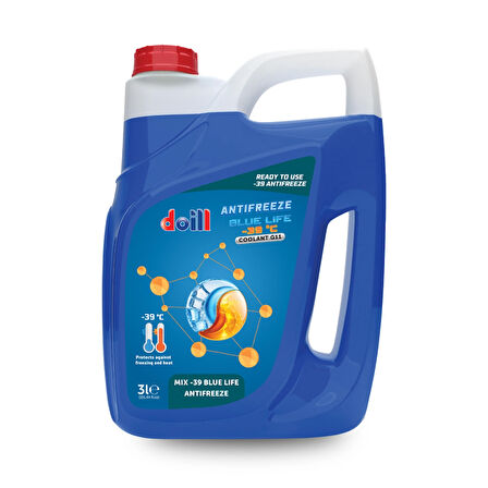 Hazır Karışım -39 Derece 3 Litre Mavi Antifriz - G11 (Üretim Yılı: 2025)