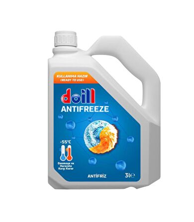 -55 Derece Hazır Karışım 3 Litre Mavi Antifriz - G11 (Üretim Yılı:2024)