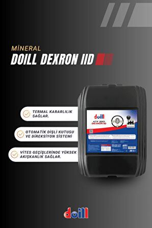 ATF 220 DEXRON II-D 2-D 20 Litre Direksiyon - Otomatik Şanzıman Yağı (Üretim Yılı: 2025) 