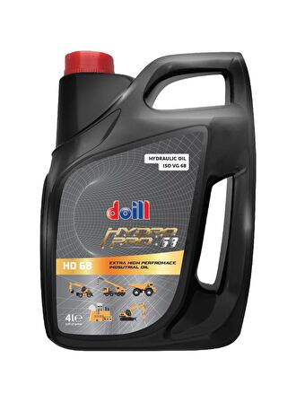 HYDROPRO HD 68 ISO VG 68 4 Litre Hidrolik Sistem Yağı