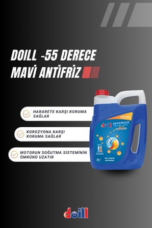 -55 / -56 Derece Hazır Karışım 4 x 3 Litre Mavi Antifriz - G11