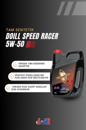 SPEED RACER 5W-50 API SN/CF ACEA A3/B4 4 x 4 Litre Tam Sentetik Motor Yağı