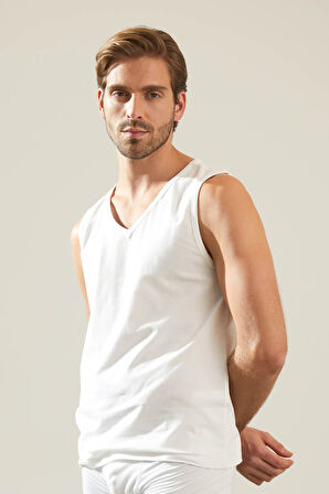 Erkek Basic Kolsuz Pamuk Atlet