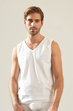 Erkek Basic Kolsuz Pamuk Atlet