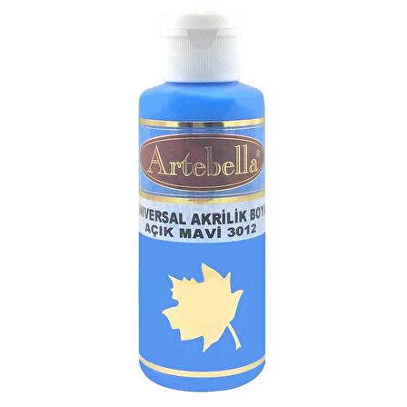 Açık Mavi Akrilik Boya Artebella Açık Mavi Akrilik Boya 3012 Açık Mavi 130 ml