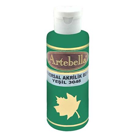 Yeşil Akrilik Boya Artebella Yeşil Akrilik Boya 3048 Yeşil 130 ml