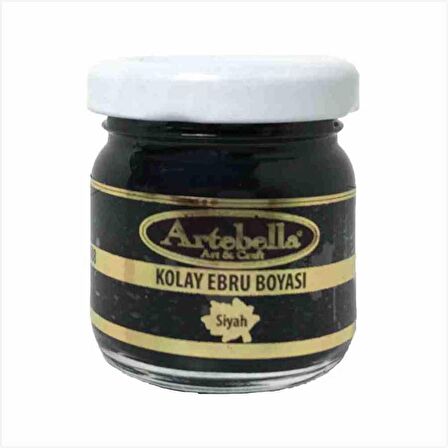 Artebella Kolay Ebru Boyası Siyah 40ml