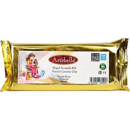 Artebella Doğal Seramik Kili Toprak Rengi 500gr