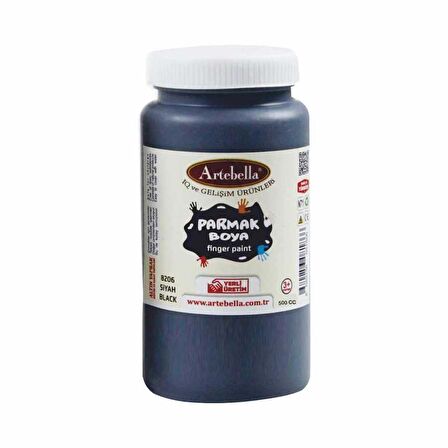 Artebella Parmak Boya Siyah 500ml