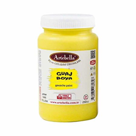 Artebella Guaj Boya Sarı 250ml