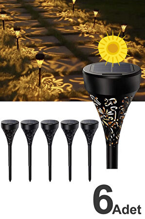 Greentech Güneş Enerjili Bahçe / Çim Aydınlatma 6 Adet / GT-SL17N