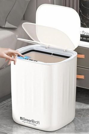 Greentech Sensörlü 28 Litre Çöp Kovası (Şarj Edilebilir Lityum Pilli) / GT-SC07 B
