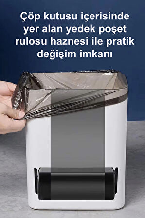 Greentech Sensörlü 16 Litre Çöp Kovası (Şarj Edilebilir Lityum Pilli) / GT-SC03