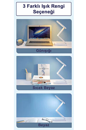 Greentech Masaüstü Şarjlı Katlanabilir Portatif LED Aydınlatma / GT-CL11P