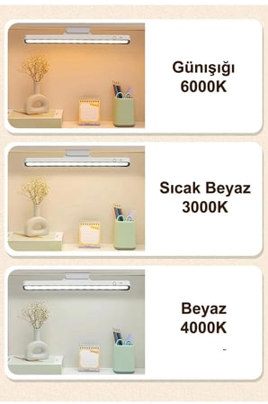 Greentech Şarjlı 3 Renk Portatif LED Aydınlatma / GT-CL12