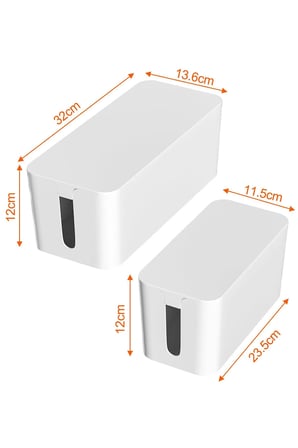 Greentech Kablo Düzenleme Kutusu (Beyaz Renk-Büyük Boy) GT-PK04
