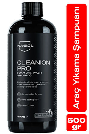 Cleanion Pro New Formula Araç Konsantre Şampuan-500 Gr-Narenciye Kokulu Fırçasız Oto Yıkama