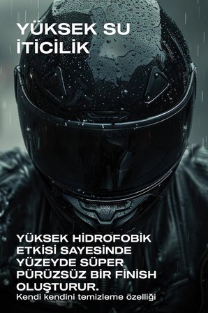Goglide Kask ve Gözlük Nano Yüzey Koruyucu-Su İtici-Nano Yağmur Kaydırıcı-1 Yıl Dayanım-10ml