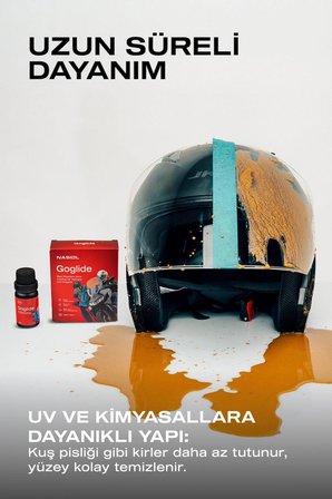 Goglide Kask ve Gözlük Nano Yüzey Koruyucu-Su İtici-Nano Yağmur Kaydırıcı-1 Yıl Dayanım-10ml