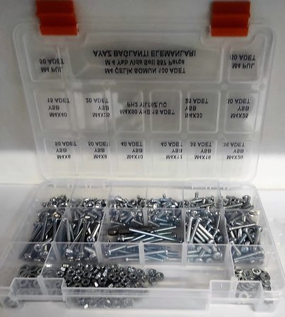 AY-CİV M 4 Ysb Vida Somun Pul Seti 557 Parça