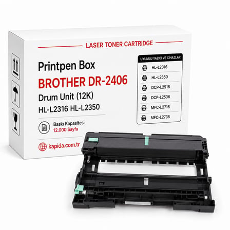 Printpen Box Brother Dr 2406 Drum Unit (12K) Hl L2316 Hl L2350